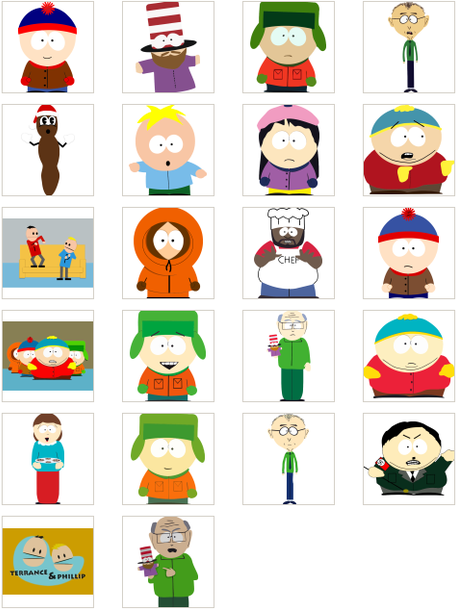 south park vector eps cdr - South Park в векторе, EPS, CDR, PNG