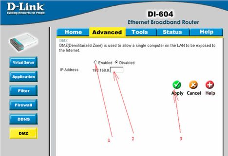 d link dmz - Что такое DMZ в ADSL модеме D-Link 2500,2540,2640?