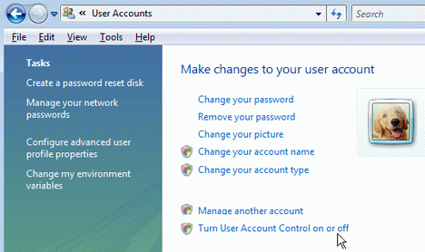 uac 2 - Как отключить контроль учетных записей пользователей (UAC) User Account Control в Vista.