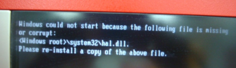 hal 468x135 - Windows не может быть загружен, так как файл hal.dll отсутствует или поврежден