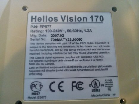 helios vision 170 2 468x351 - Монитор Helios Vision 170 не включается, индикатор не горит